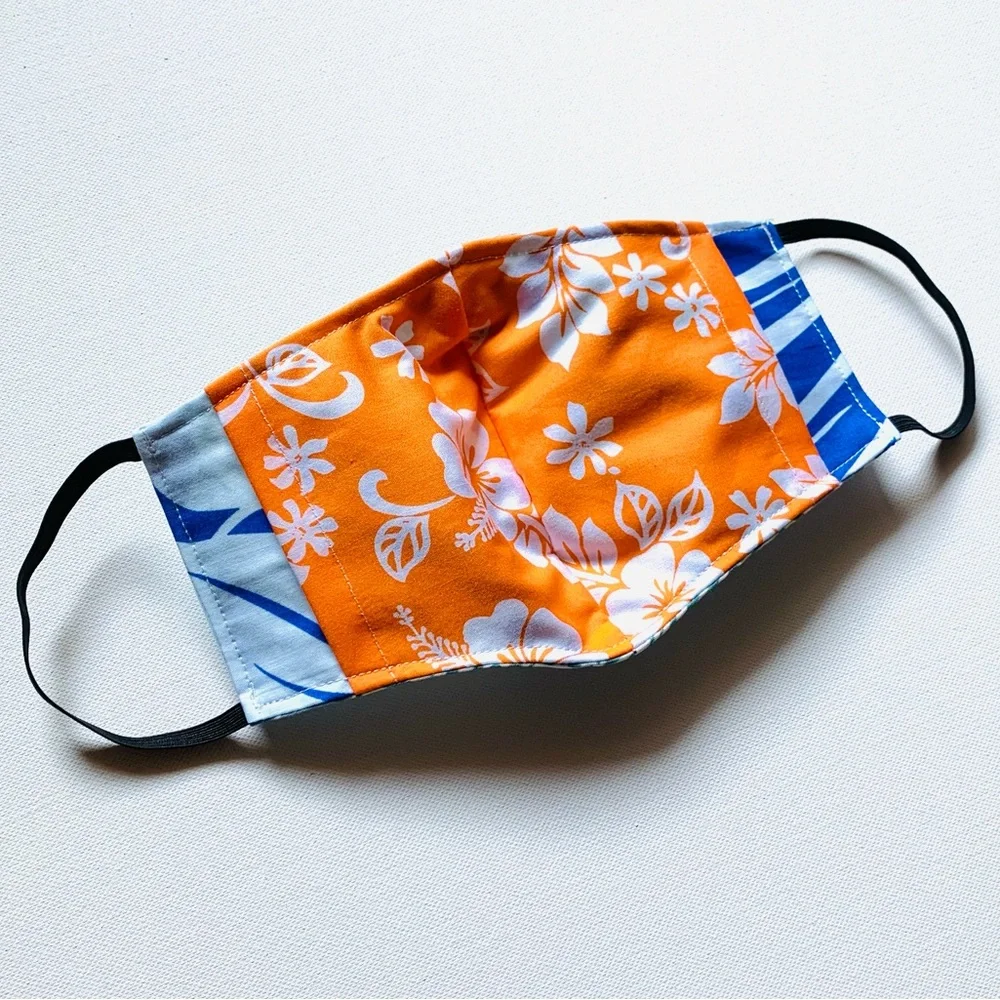 NEW Handmade Teal Turtle Print Face Mask
